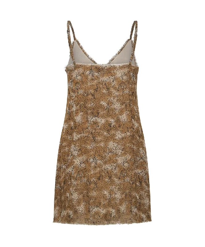 MYSTERIOUS SNAKE SLIP DRESS