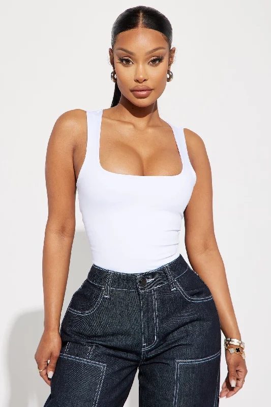 Adriana Smooth Fit Bodysuit - White