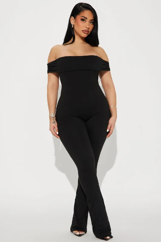 Anything You Want Double Lined Jumpsuit  - Black