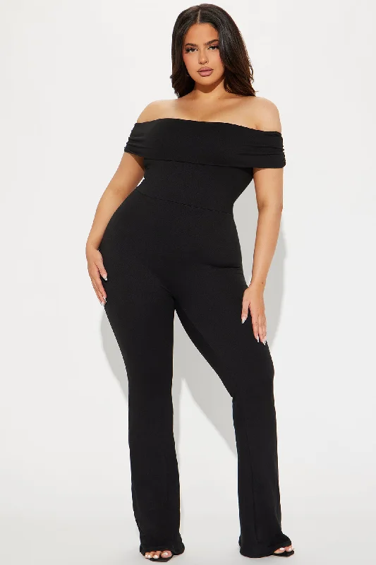 Anything You Want Double Lined Jumpsuit  - Black