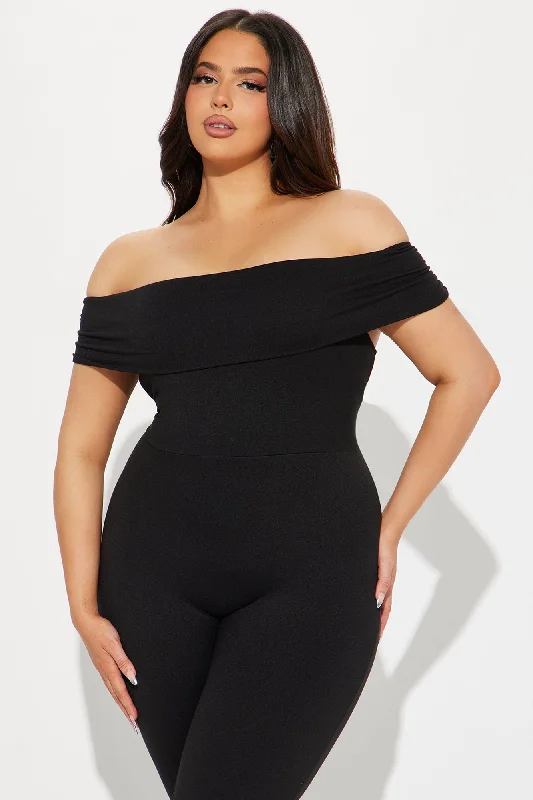 Anything You Want Double Lined Jumpsuit  - Black