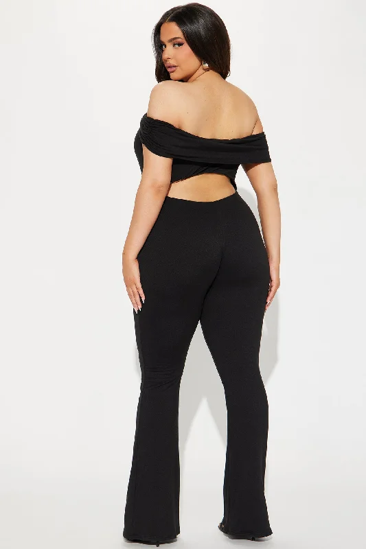 Anything You Want Double Lined Jumpsuit  - Black