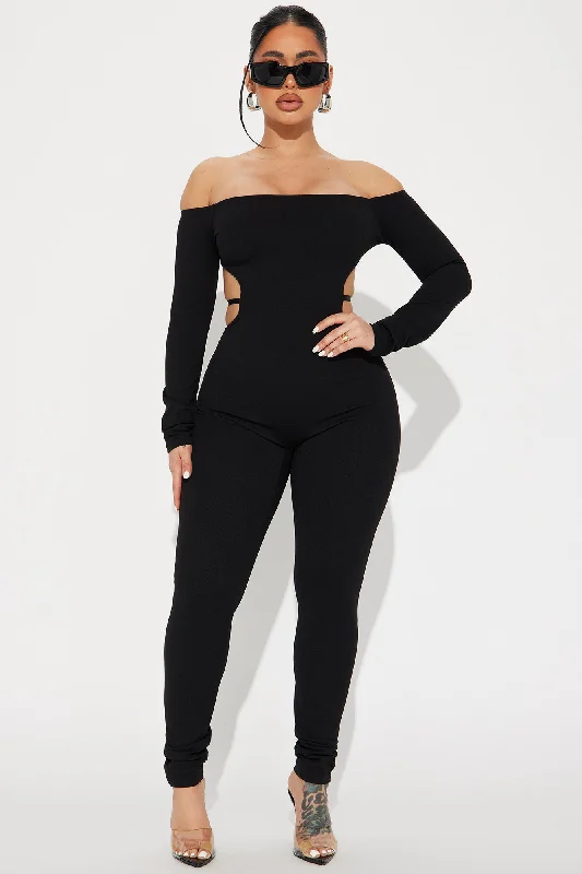 Built Like This Jumpsuit  - Black