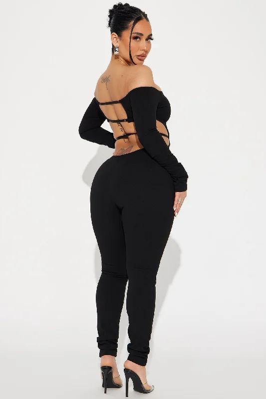 Built Like This Jumpsuit  - Black