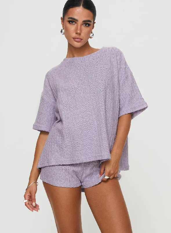 Cammie Knit Set Lilac