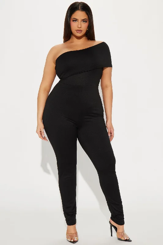 Catch A Ride Jumpsuit  - Black