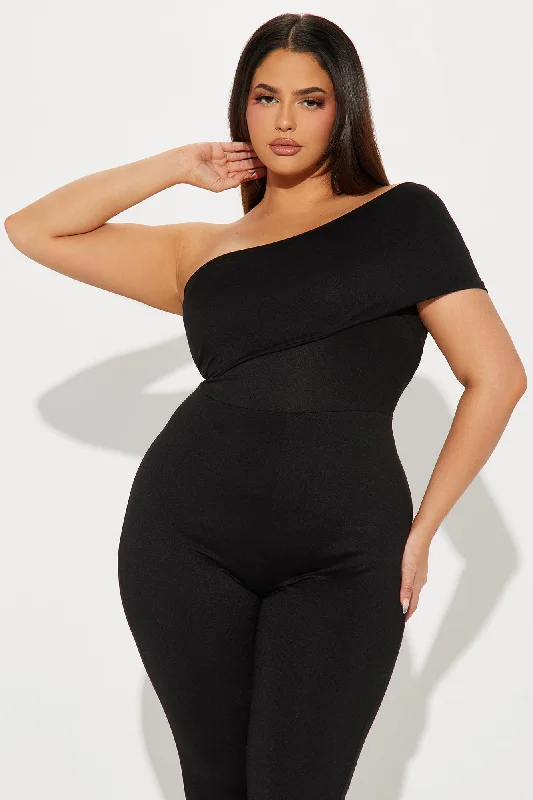 Catch A Ride Jumpsuit  - Black