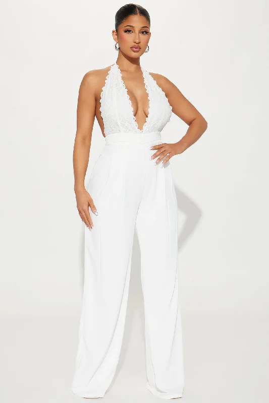 Cherish The Moment Jumpsuit - White