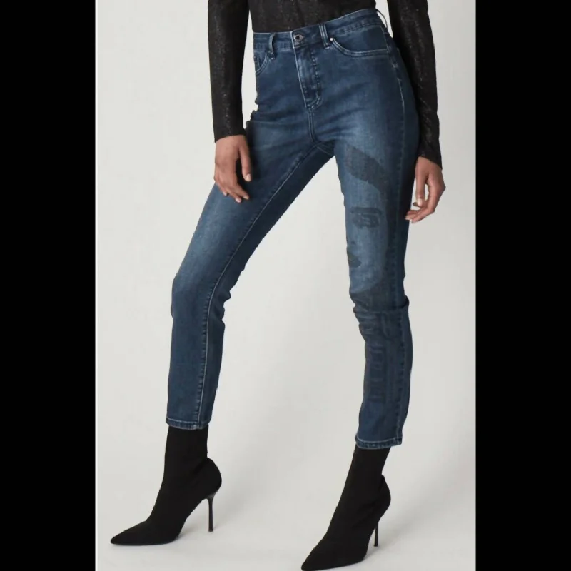 Face Jeans In Denim Med Blue