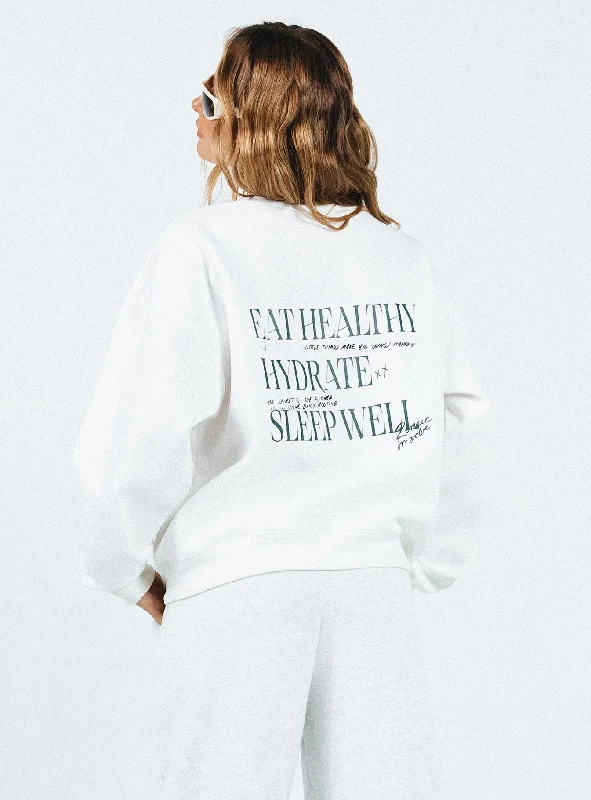 Health Sweatshirt White