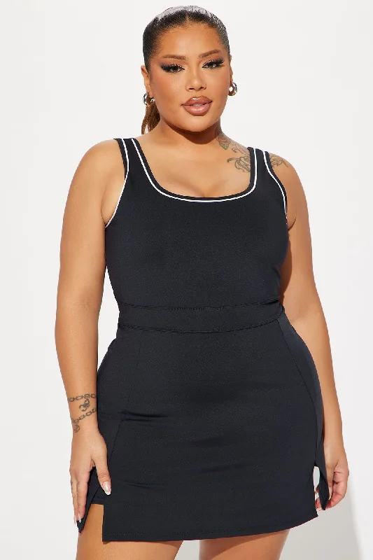 Hit The Court Elevate Active Dress - Black