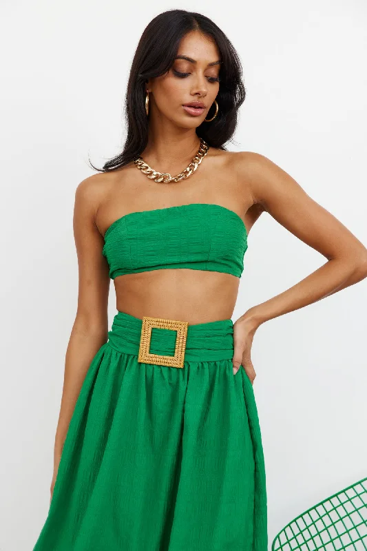 Iconic Revival Crop Green