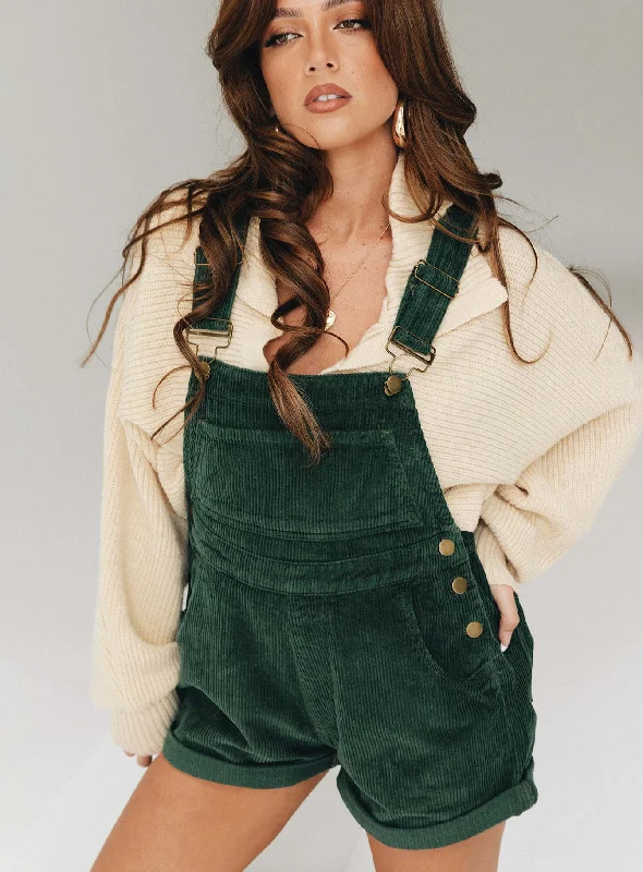 Kacey Overalls Khaki Petite