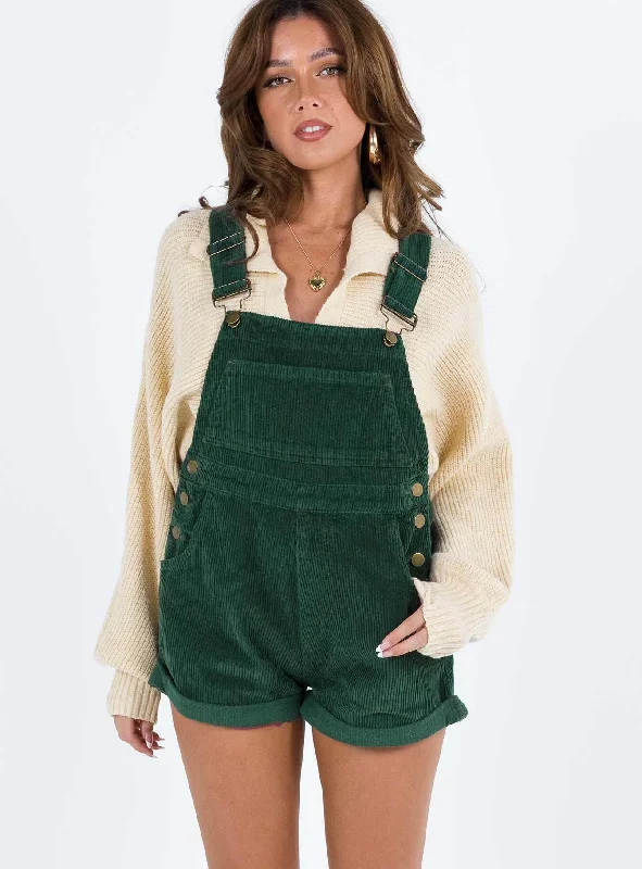 Kacey Overalls Khaki Petite