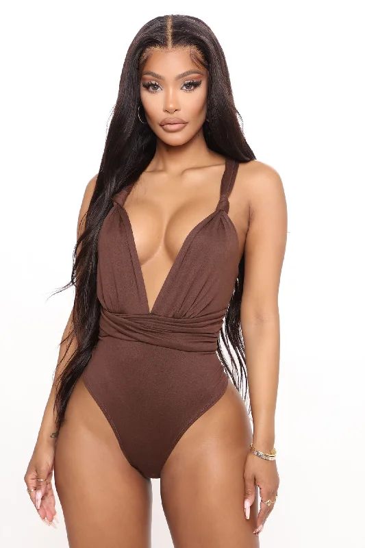 Knot Your Only One Bodysuit - Brown