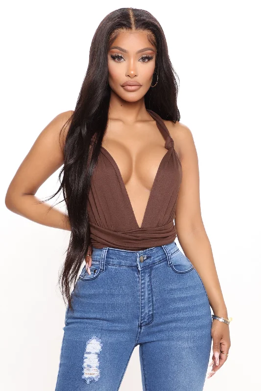 Knot Your Only One Bodysuit - Brown