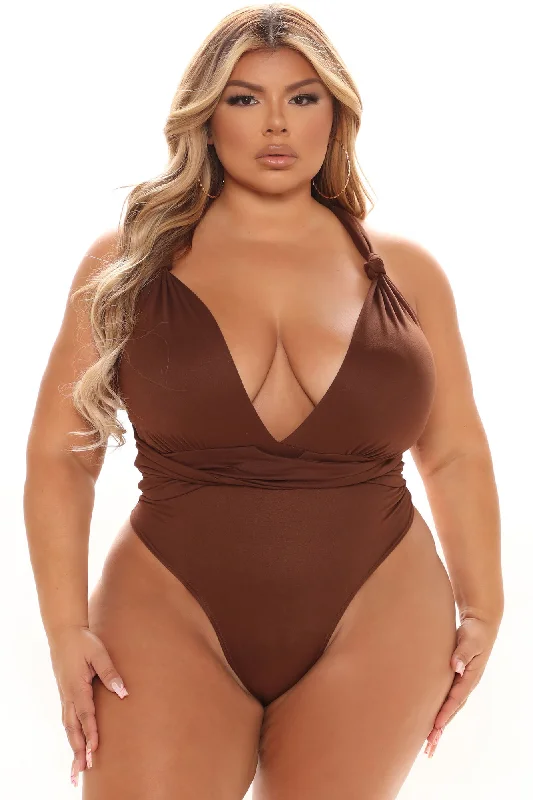 Knot Your Only One Bodysuit - Brown