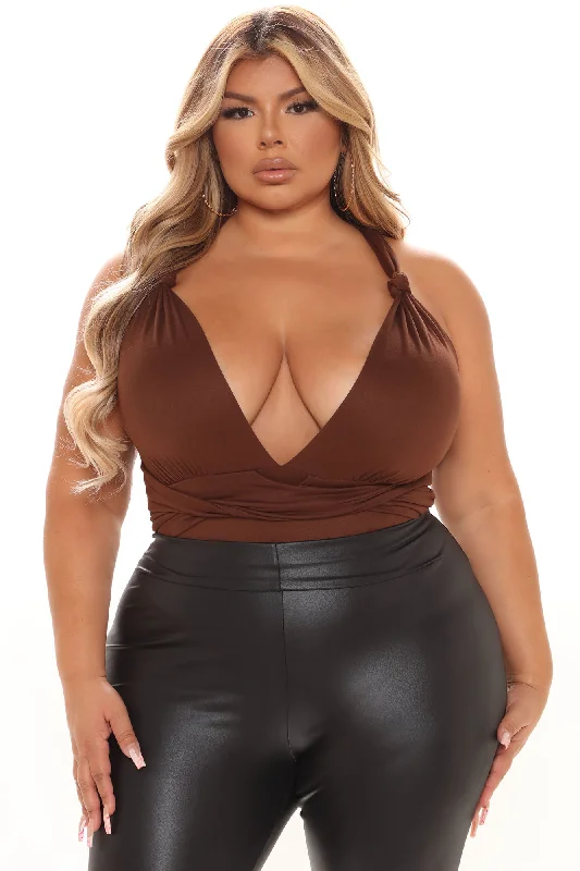 Knot Your Only One Bodysuit - Brown