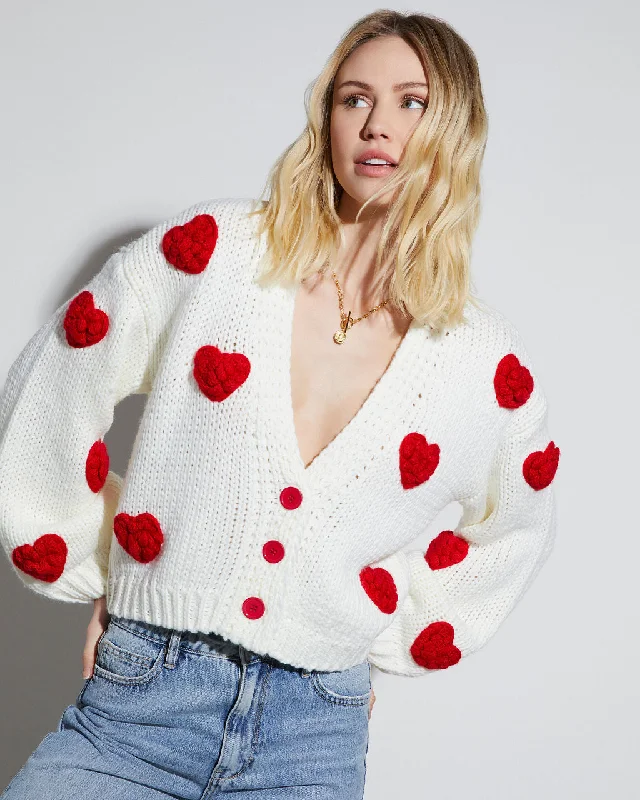 Listen To Your Heart Knit Button Front Cardigan