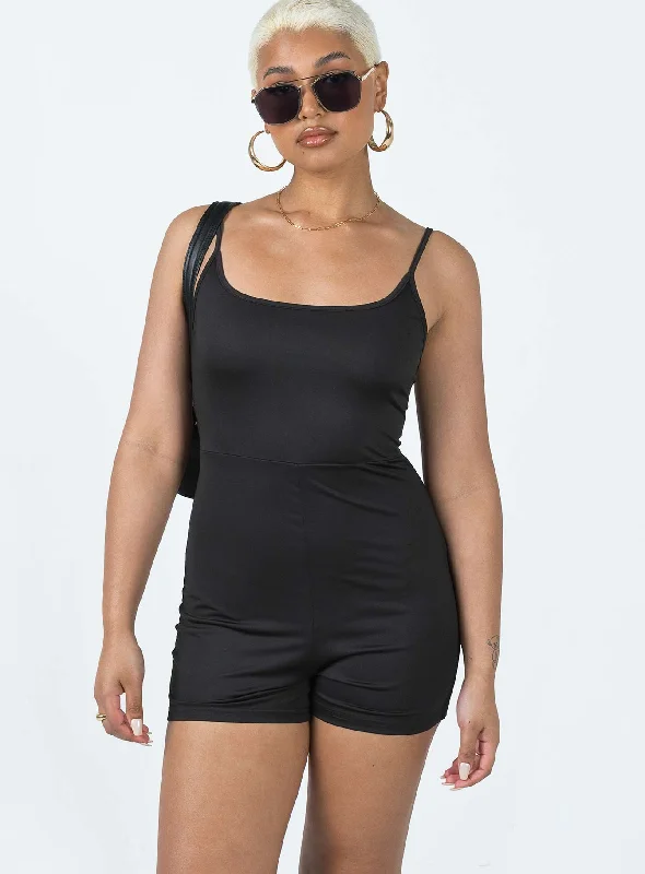 Melanie Romper Black