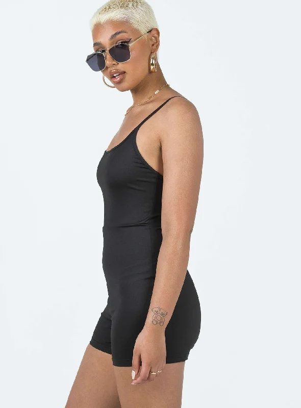 Melanie Romper Black