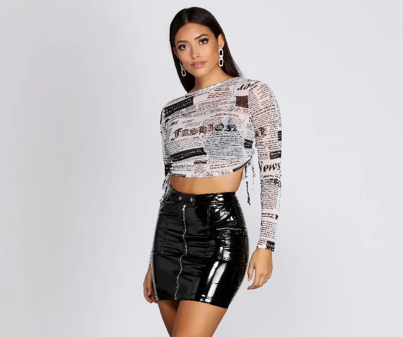 Miss Extra Mesh Crop Top