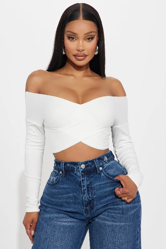 Myina Criss Cross Top - Off White