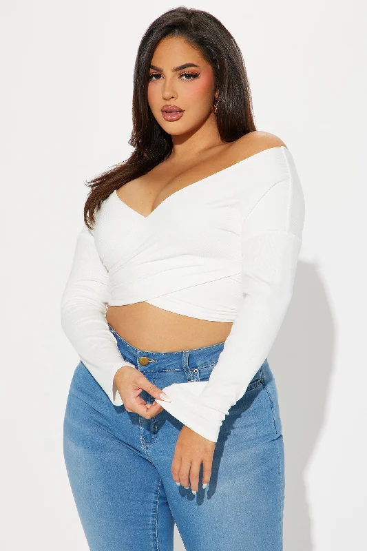 Myina Criss Cross Top - Off White