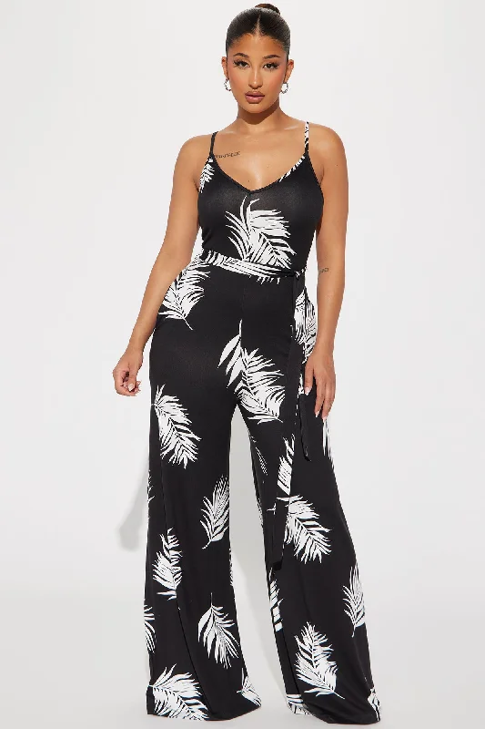 On Vacay Jumpsuit - Black/combo