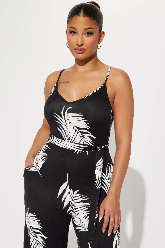 On Vacay Jumpsuit - Black/combo