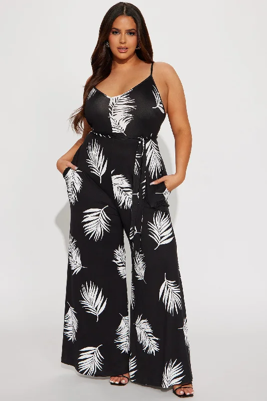 On Vacay Jumpsuit - Black/combo