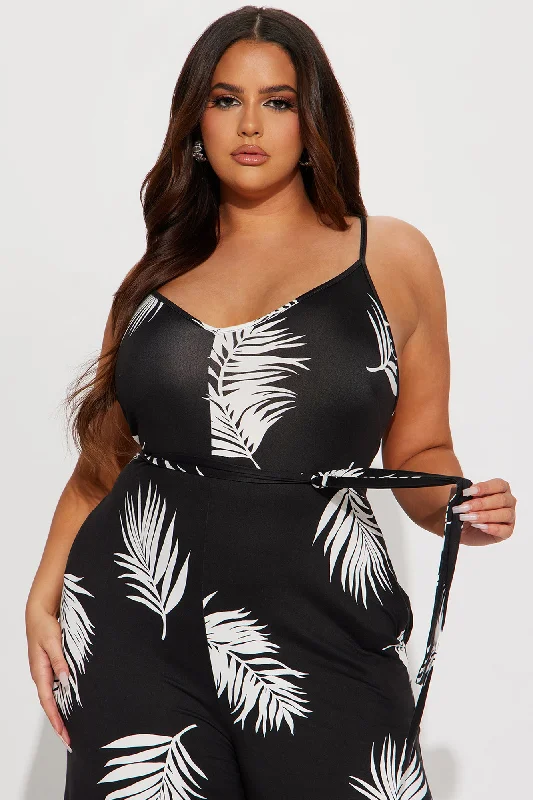 On Vacay Jumpsuit - Black/combo