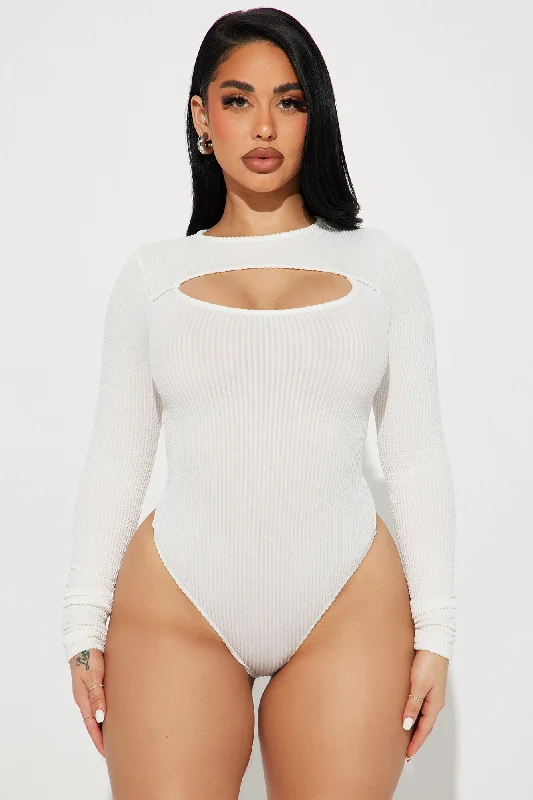 Robin Cut Out Bodysuit - Ivory