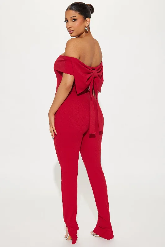 The Best Gift Jumpsuit - Red