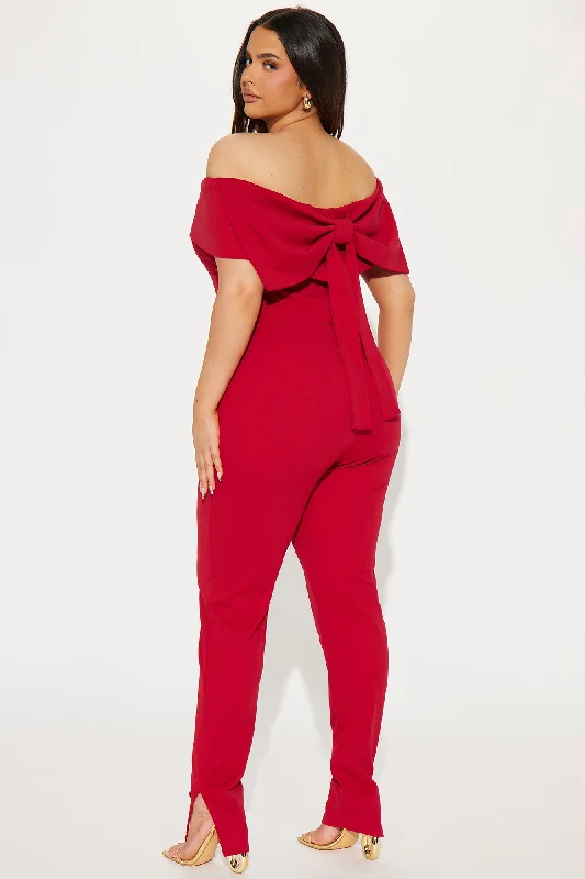 The Best Gift Jumpsuit - Red