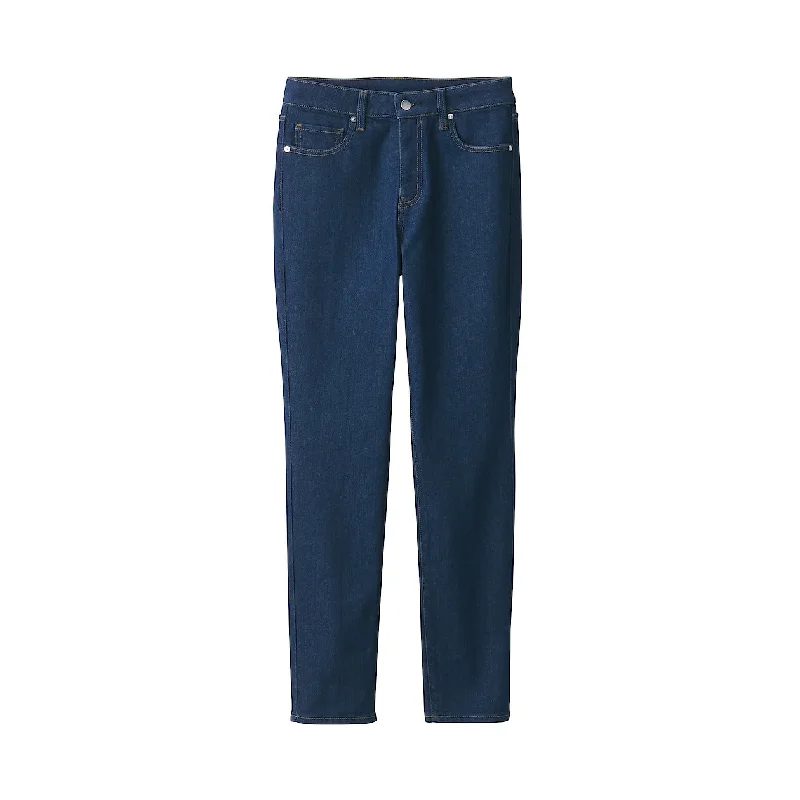 Women's Stretch Denim Slim Pants Blue (L 30inch / 75cm)