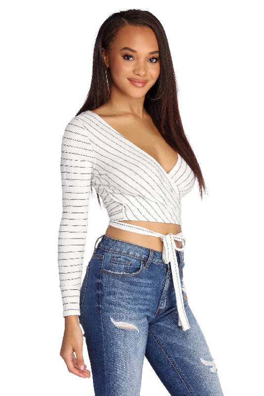 Wrap On It Crop Top