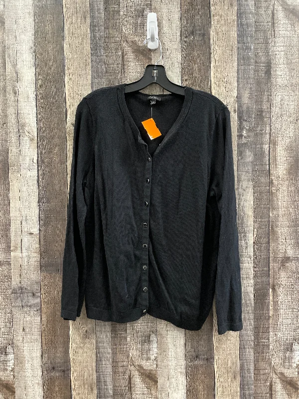 Black Sweater Cardigan Talbots, Size L