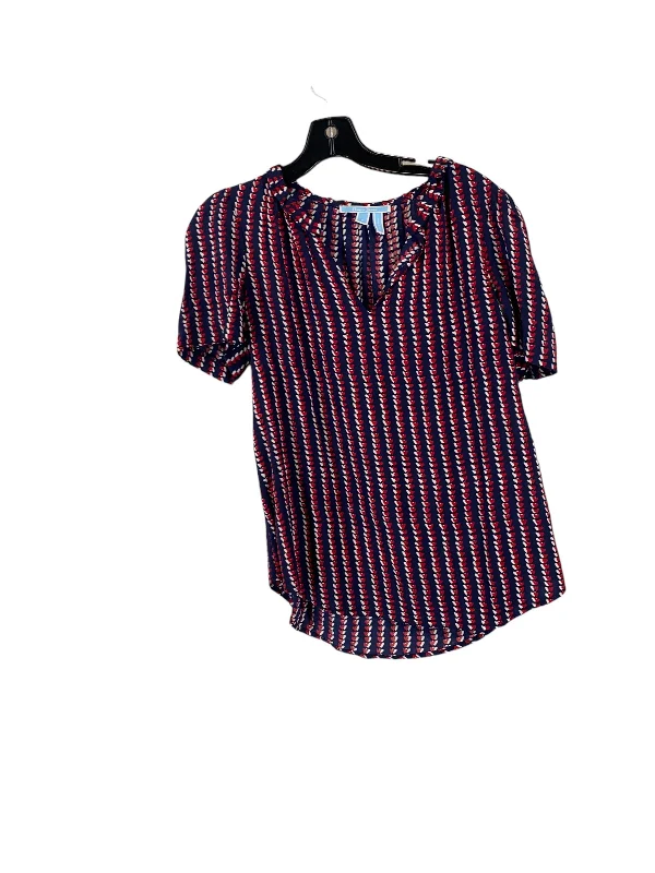 Blouse Short Sleeve By Draper James In Multi-colored, Size: 6