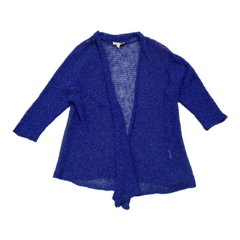 Blue Cardigan Designer Eileen Fisher, Size L