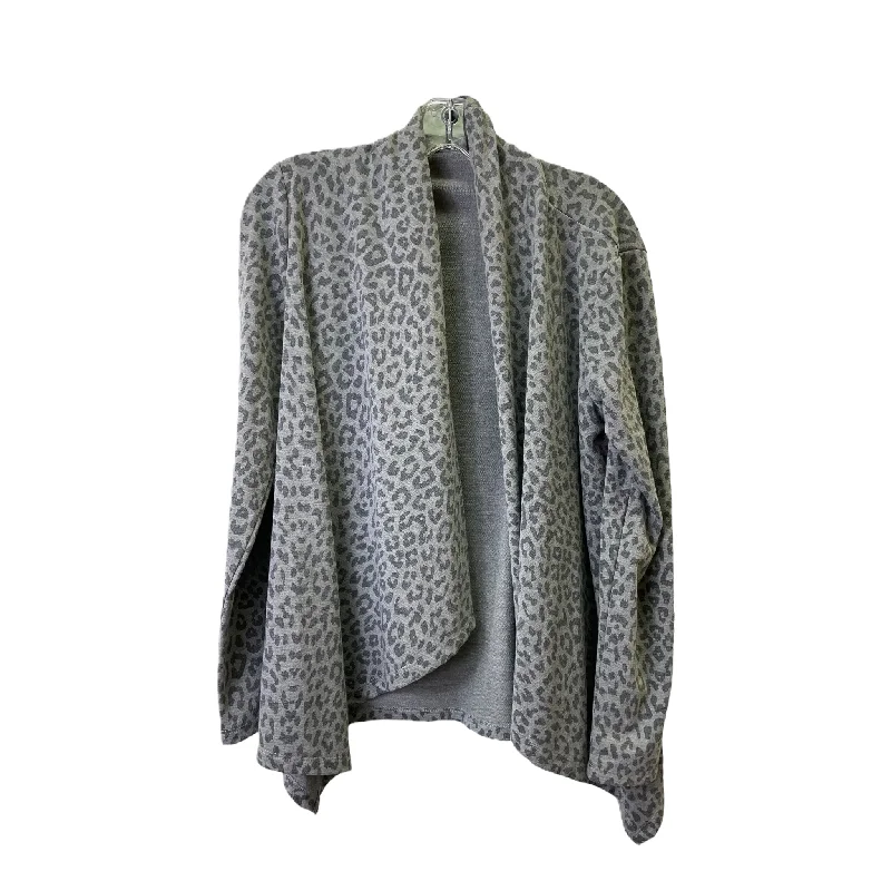 Grey Sweater Cardigan By Bobeau, Size: S