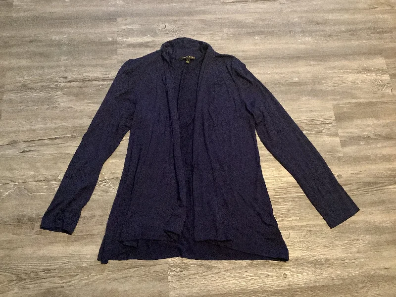 Navy Sweater Cardigan Clothes Mentor, Size L