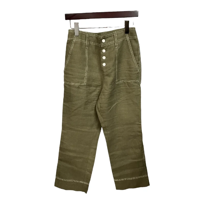 Pants Linen By J. Crew In Green, Size: 2