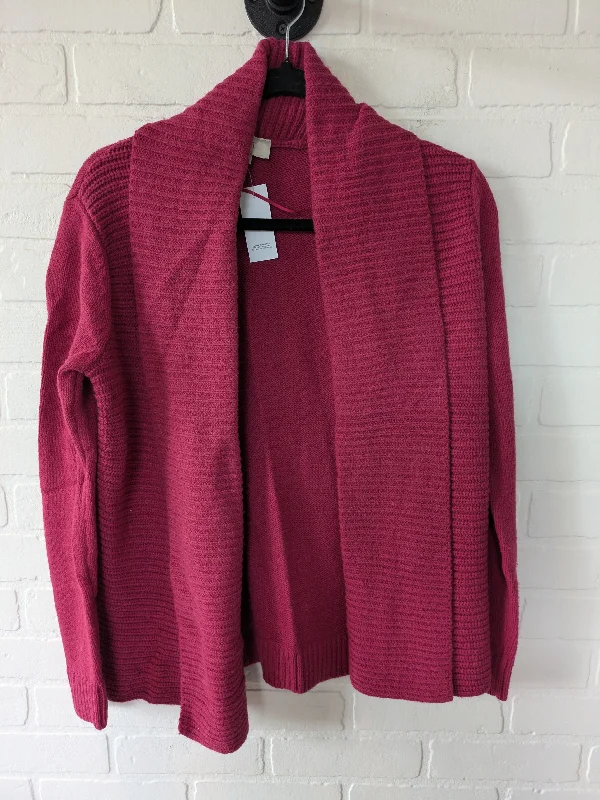 Pink Sweater Cardigan Loft, Size S