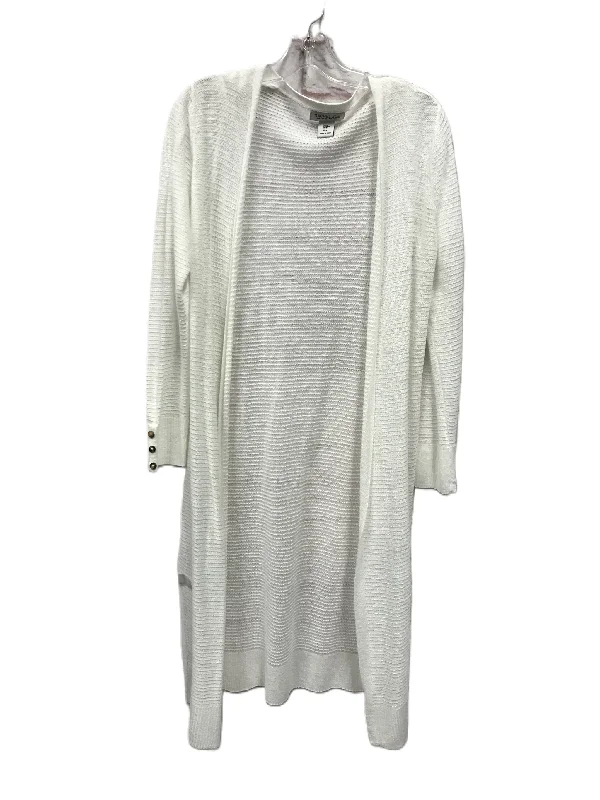 White Sweater Cardigan By Rachel Zoe, Size: M