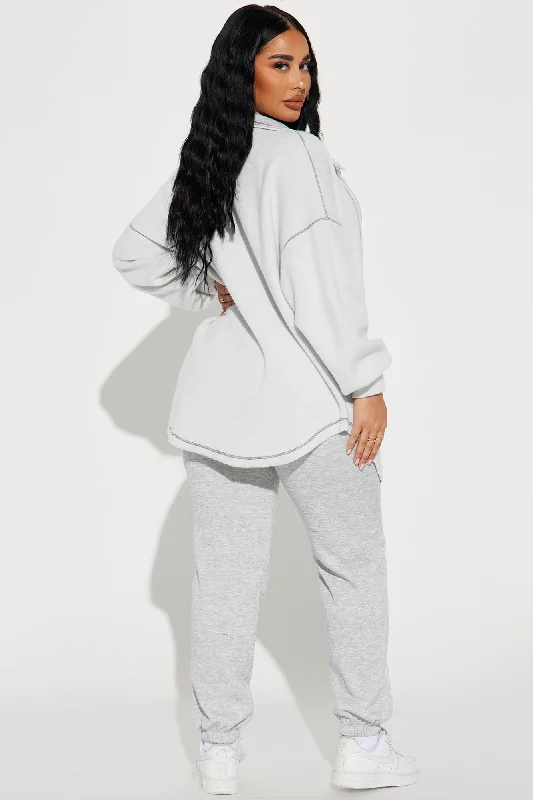 Casey Jogger Set - Heather Grey