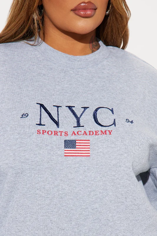 NYC Sports Academy Pant Set - Heather Grey