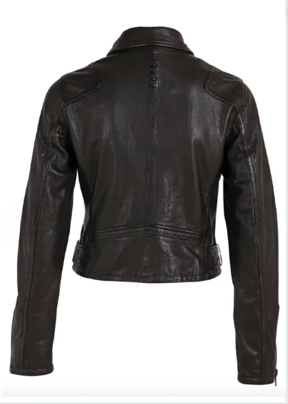 Black leather jacket