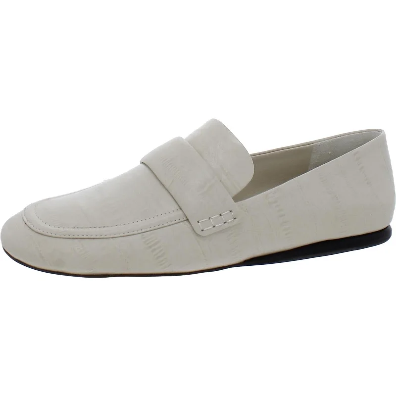 Davis  Womens Leather Slip On Loafers