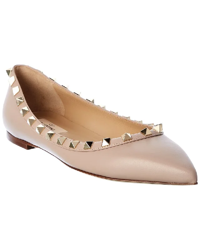 Valentino Rockstud Leather Flat